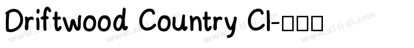 Driftwood Country Cl字体转换